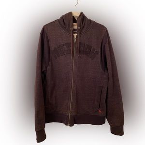 Vintage Guess Dark Gray Zip-Up Jacket GUESS JEANS 1981 Adult Size L